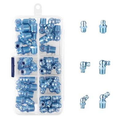 UKCOCO 50Pcs A0829 Grease Fitting Assortment Kit with Grease