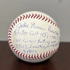 John Paciorek Signed ROMLB Baseball 1,000 Lifetime B.A. & Game Stats Inscription
