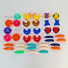 Vintage Girls Plastic Metal Hair Clip Barrette Lot Of 39 Colorful Retro Kidcore