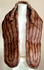 Real Mink Fur Stole Shawl Wrap DeBella Fashion Perfect Furs 1.65 Long 25 cm Wide