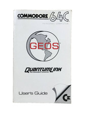 Vintage Commodore 64C GEOS QuantumLink Personal Computer OS User's Guide