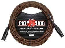 PHM20ORG Black/Orange Woven High Performance XLR Microphone Cable, 20 Feet