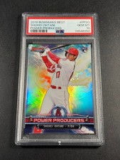 SHOHEI OHTANI 2018 BOWMAN'S BEST PRODUCERS REFRACTOR TYPE ROOKIE RC PSA 10 GEM