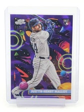 JUSTYN-HENRY MALLOY 2025 TOPPS COSMIC PURPLE NEBULA REFRACTOR ROOKIE /150 Q4856