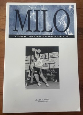 MILO Journal Vol 5 No 3 Dec 1997 IronMind Strongman Highland Games Kazmaier 
