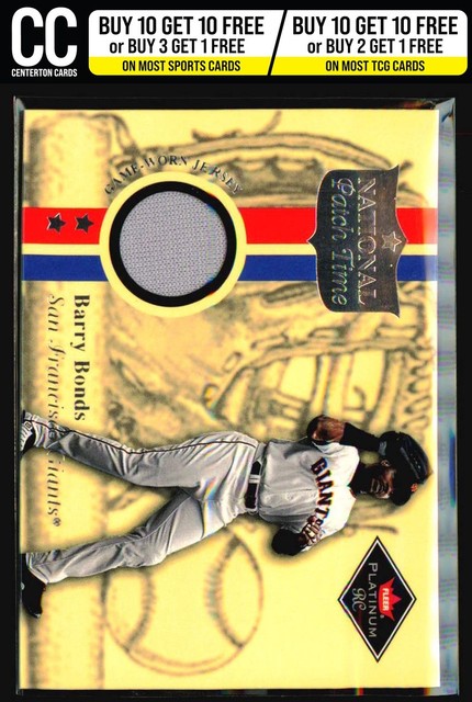 Barry Bonds 2001 Fleer Platinum #NNO National Patch Time San Francisco Giants