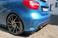 Maxton Design Diffusor Flaps Passend FüR Mercedes W176 AMG-LINE Vor FL Schwarz H