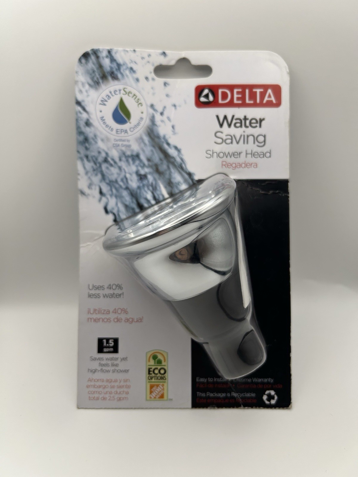 Chrome 1.5 Gpm 40% Less Water No Clog New