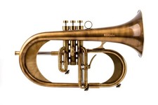 KGUmusic Custom Flugelhorn AURA NOIR | Red Brass 165 mm Bell, Dark Satin