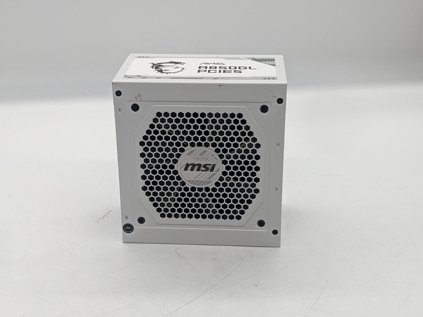 MSI MAG A850GL PCIe5 850W 80+ Gold modular ATX power supply fan PSU white READ
