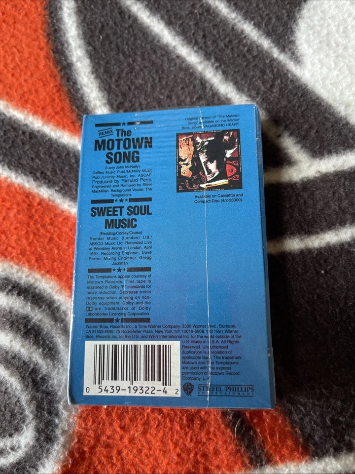 "The Mototown Song" Rod Stewart (with the Temptations)Cassette Tape (WB Records) - Image 2 of 2