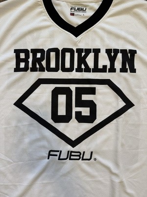 FUBU Brooklyn Sports Jersey Men's Size Large White | eBay