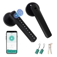 Smart Fingerprint Door Handle keyless Door Lock with Biometric Entry Mobile App