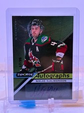 2020-21 Upper Deck Synergy Black Achievements SP AUTO Niklas Hjalmarsson 17/25