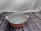 Vintage 1950s PYREX 1 pt 471 Casserole Dish with Lid (Set) Pink Gooseberry Bowl