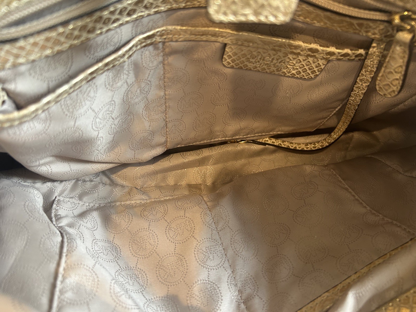 Michael Kors Sutton Medium Python Pattern-Embosse… - image 2