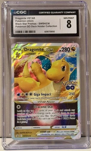 ERROR * CGC 8 Dragonite VSTAR – SWSH: Sword & Shield Promo Holo SWSH236 (2022)