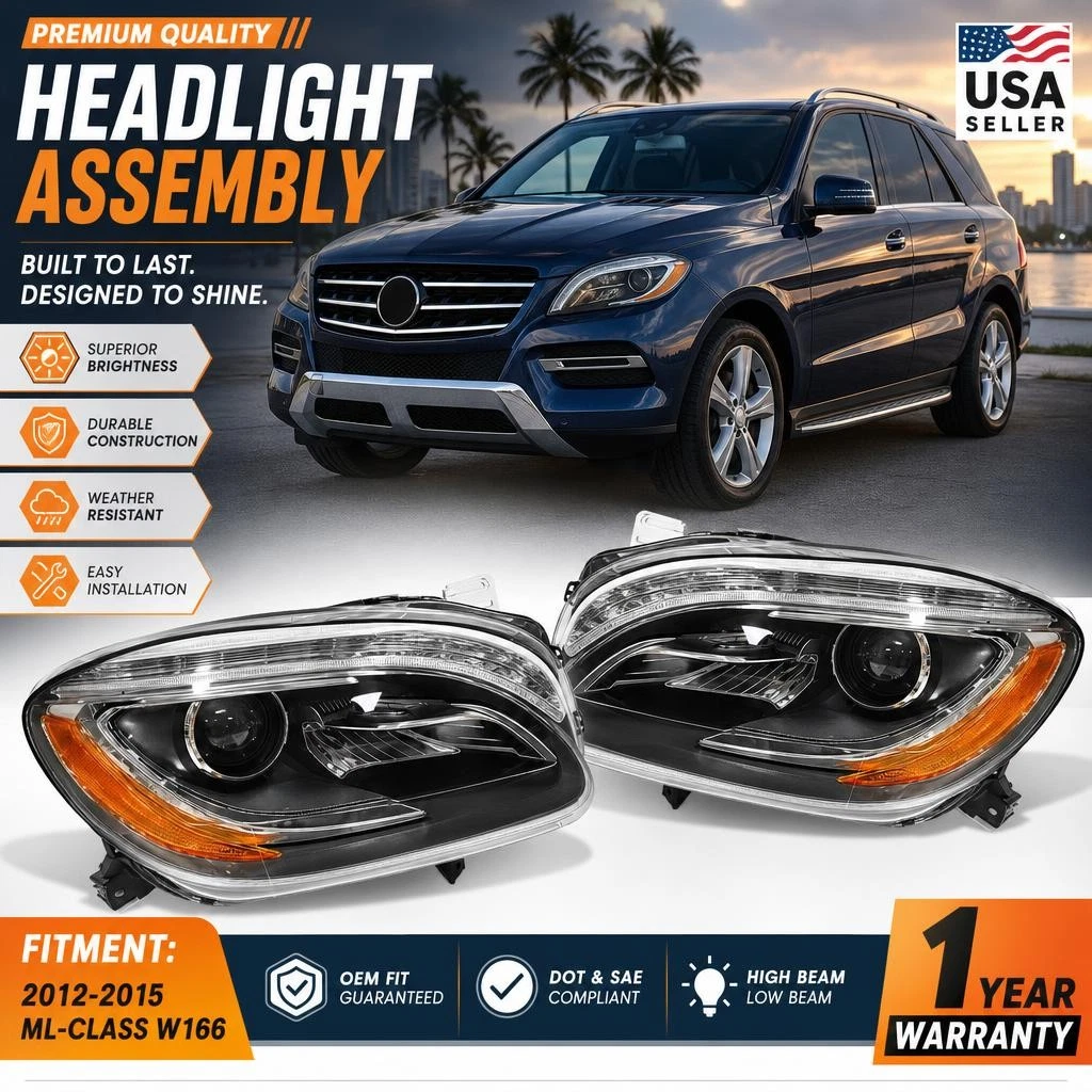 Left Headlights for Mercedes-Benz ML350 for sale | eBay