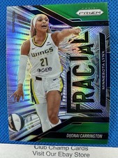2025 #1 Dijonai Carrington Panini Prizm Fractal Green Prizm Insert Lynx