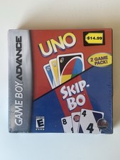 Uno / Skip Bo (Nintendo Game Boy Advance GBA) complete Sealed