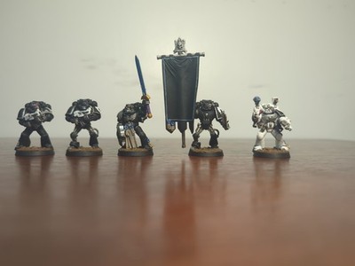GW Iron Hands Command Squad Painted
