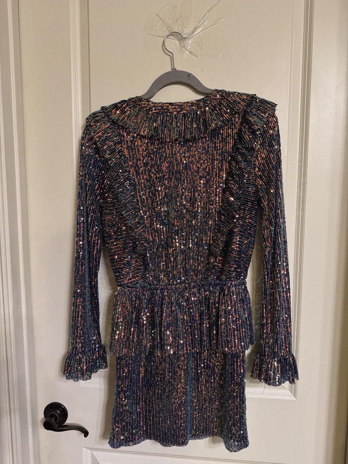 Endless Rose Black Multicolor Sequin Mini Dress X… - image 9