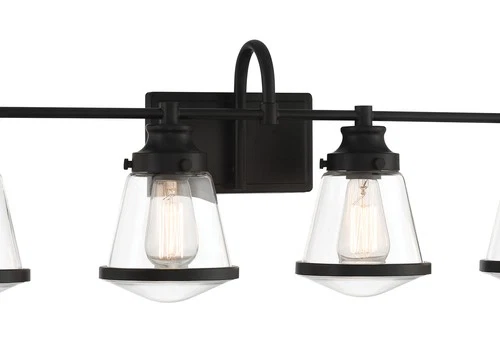 Minka Lavery 2584 Mannsdale 4 Light 33"W Vanity Light - Coal - Picture 4 of 4