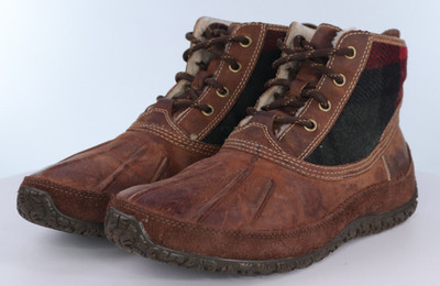Cole Haan Air Vail Men's Waterproof Duck Boots Size 9.5 M Faux Fur Lined C08572