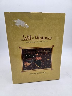 Wit and whimsy Witch Kittens First Flight figure Halloween Lang and co.
