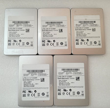 Lot! (5) Lite-On 256GB 2.5" SATA SSD Drives Tested & Wiped! LCS-256L9S