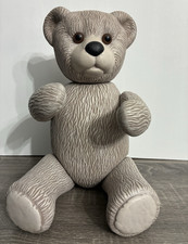 Vintage Wilton Armetale Articulated/Jointed Teddy Bear Figurine. Made in USA.