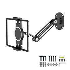 iPad Wall Mount,Swivel  Tilt,AluminiumTablet Wall Mount,360 Rotation Base,Ad...
