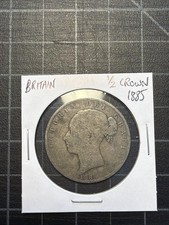 Britain Silver Half 1/2 Crown 1885