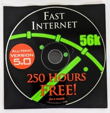 RARE Version 5.0 America Online Collectible CD, Vintage AOL Disc - FAST INTERNET
