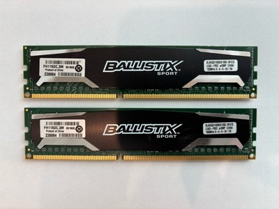 Crucial Ballistix Sport 8GB (4GBx2) 1600Mhz DDR3