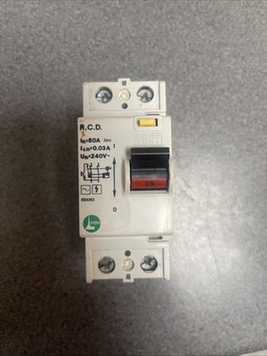 STEEPLE 80 AMP 30mA DOPPELPOLIGER RCD TYP AC LR 80A Hauptschalter