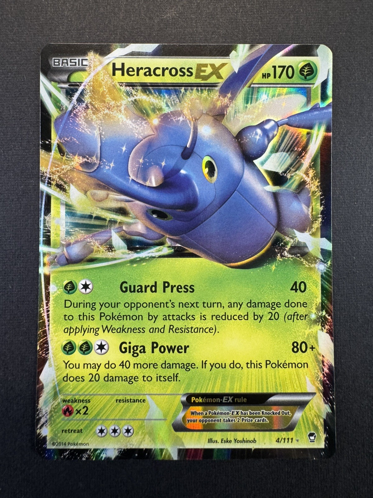 Heracross EX Ultra Rare XY - Furious Fists 4/111 NM