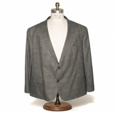 OAK HILL 4XL 58R/60R Brown Check Men's Blazer Jacket Sport Coat Big Tall