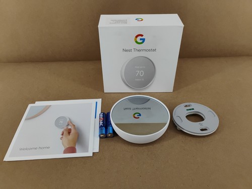 Google Nest Thermostat Programmable Smart WiFi G4CVZ Snow White Used