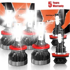 10000k Led Headlight Hilow Beam Fog Light Bulbs Kit For Toyota Tacoma 2016-2023