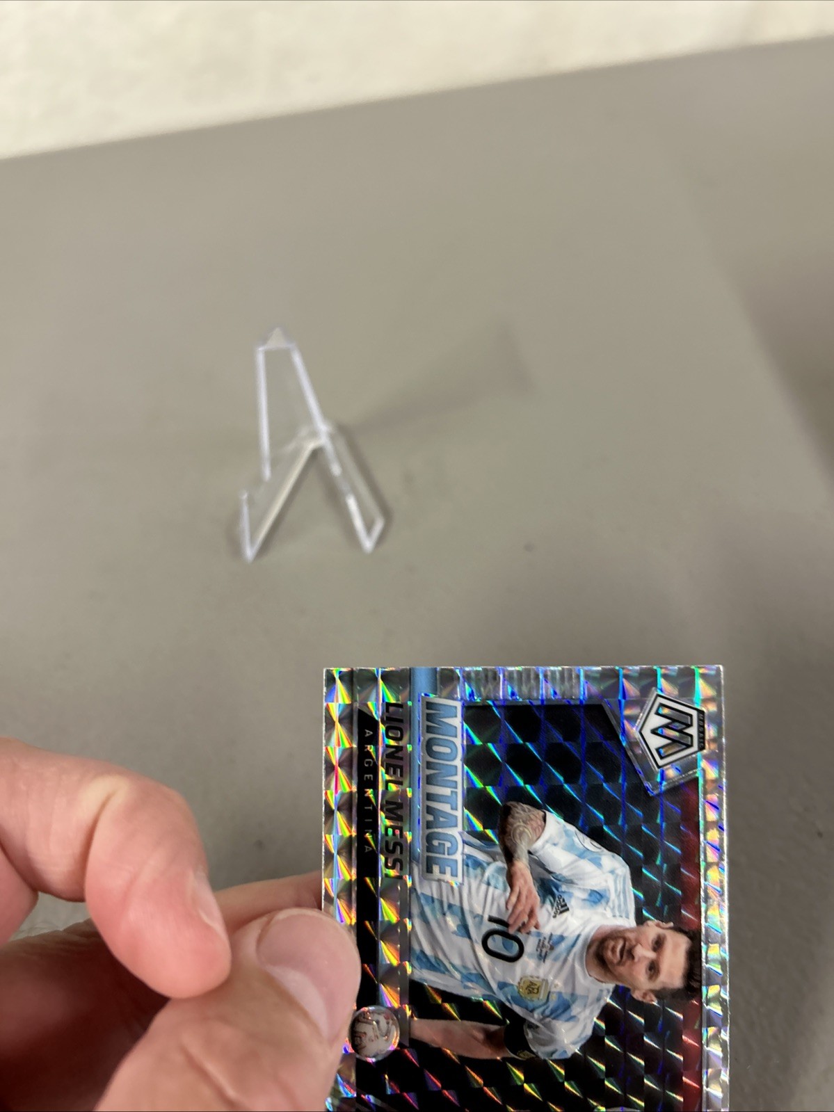 2021-22 Panini FIFA Road to World Cup - Montage Lionel Messi #10 Mosaic Prizm view 9