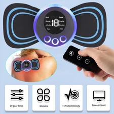 Electric Massager Back Full Body Muscle Stimulator Pain Relief Device W/ Remote