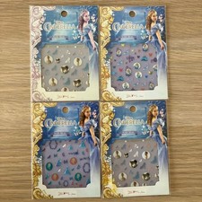 Set 4 adesivi per unghie Disney Cenerentola nuovi