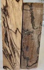 Stabilized Spalted Maple Pen Blanks Knife Scales 2-pcs 7/8” Sq X 3 1/2” Sb-5
