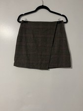 NEW Old Navy Plaid Wrap Style Mini Skirt Size Small