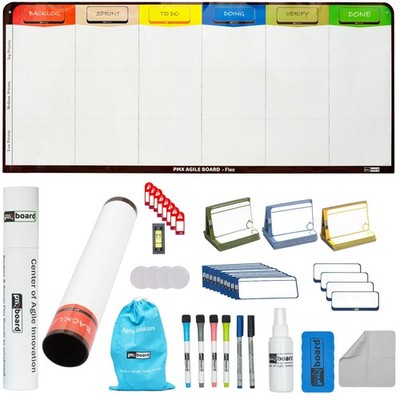6 Column Kanban Board Set Magnetic Agile Scrum Whiteboard Project Planner Kit