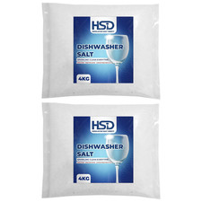 2x Dishwasher Salt Box, 4kg, Prevents Limescale, Effective against Hard Water 1.75 per kilo