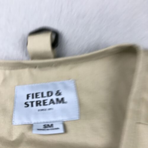 Field Stream Vest Mens Small Beige Full Zip Safari Outdoor Jacket - Picture 3 of 10