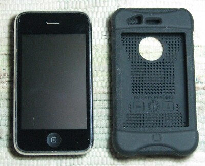 Apple iPhone 3GS 16GB Model A1303 Black Rubber OtterBox Case | eBay
