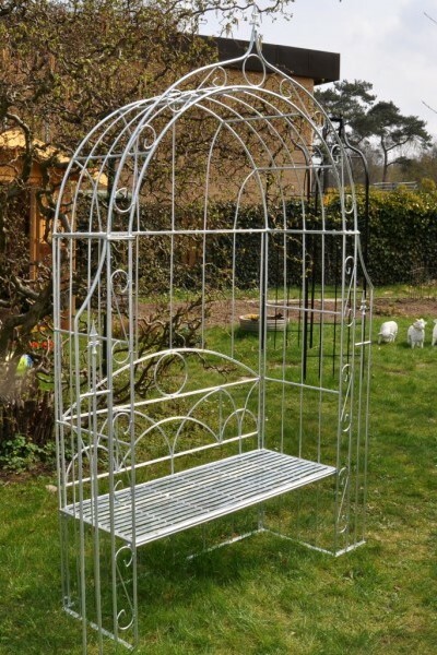 Rosenbogen Mit Bank Verzinkt Gartenbank Eisenbank Metallbank Pergolabank Gunstig Kaufen Ebay